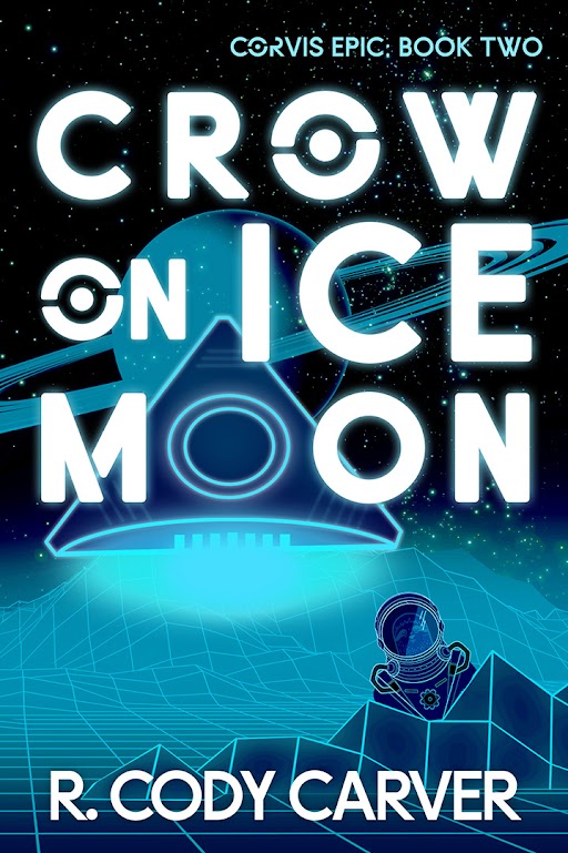 crow on ice moon